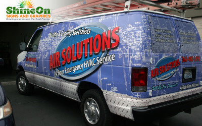 Custom Vehicle Wrap in Renton, WA for 24 Hour Emergency HVAC Company