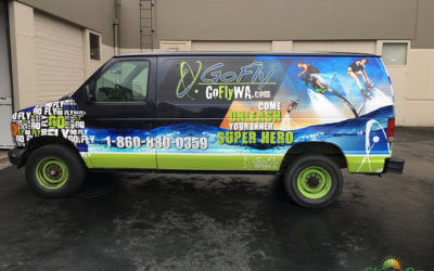 Seattle, WA: GoFly Water Aviation’s New Van Wrap Will Market Their Business